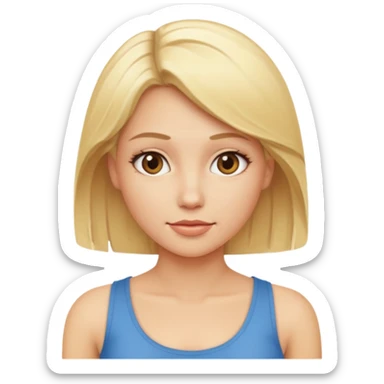  blondy with nice body sticker