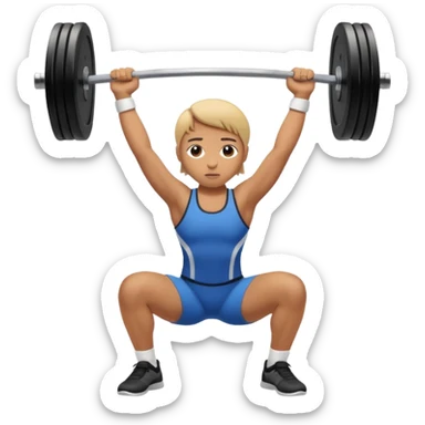 gym press de banca acostado con barra sticker