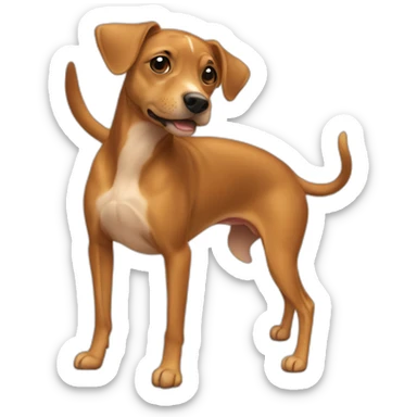 Three legged mini pinsher sticker