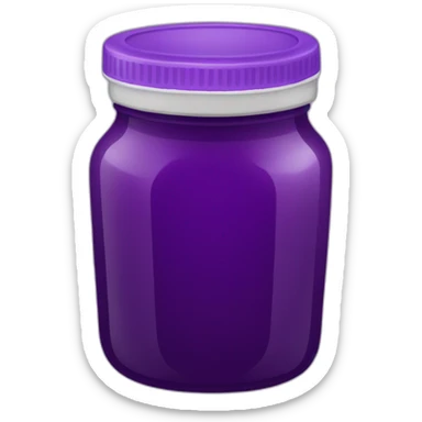 purple jam jar item sticker