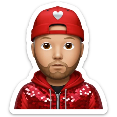 Fred Durst with red sequin outfit sticker
