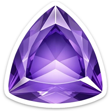 Purple tanzanite gem sticker