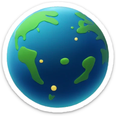 Earth as a comet sticker