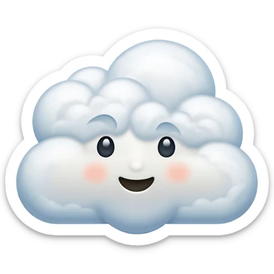 windy cloud sticker