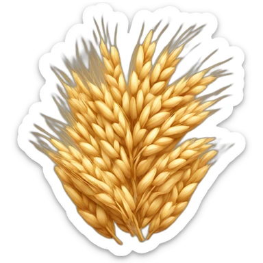 a single oat grain. sticker
