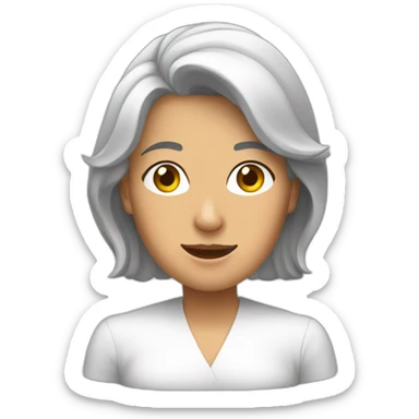 señora riendose a carcajadas sticker