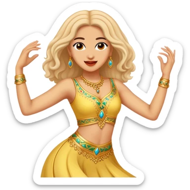 Zahide the lunatic dancer sticker