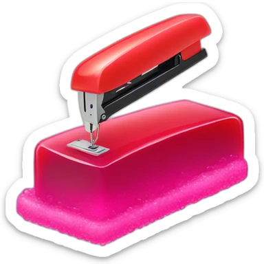 stapler in jello sticker