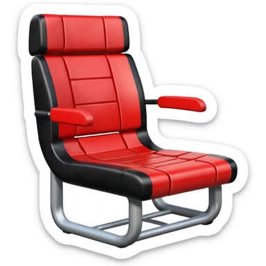 create an icon for an airbnb category - it should be a broken football seat sticker