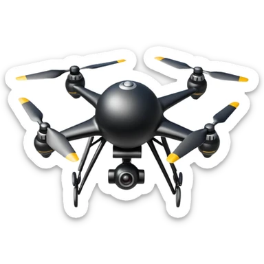 Drone kamikaze avec une bombe sous lui sticker