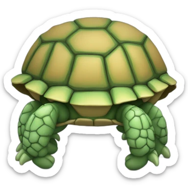 desenho de tartaruga 3d sticker