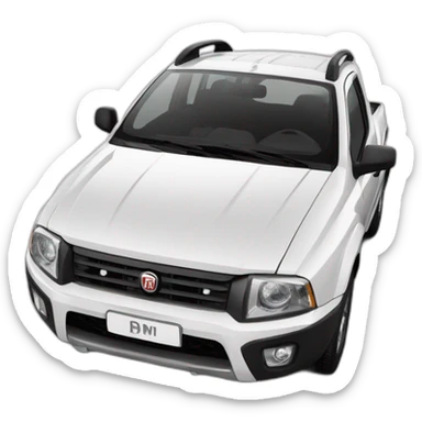 white-fiat-strada sticker