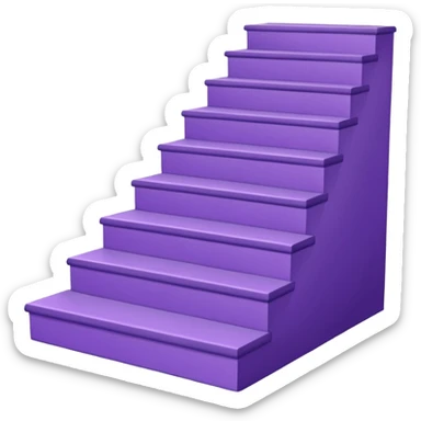 42-foot purple steps in floor map way to wardrobe sticker