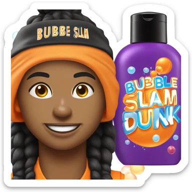 Bubble Slam Dunk Moisturizer sticker