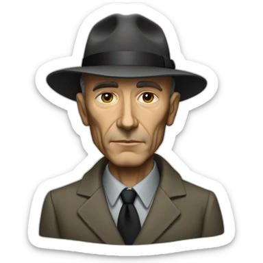 Robert Oppenheimer noir sticker