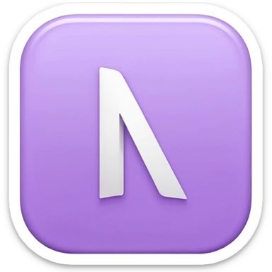 Netflix aesthetic "N" logo in pastel purple sticker