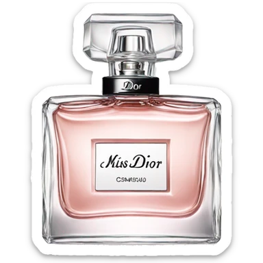 Miss dior perfume black sticker