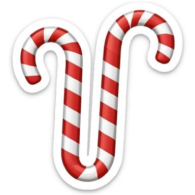 candy cane regular stripes sticker