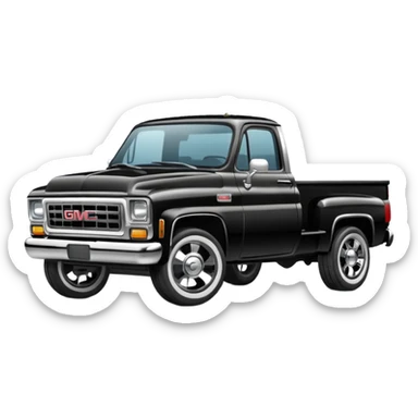 GMC serria bigger version pick up truck sticker