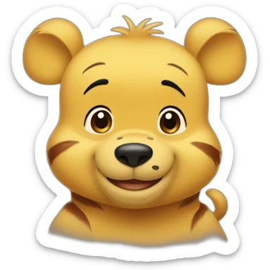 Chinese Winnie the pooh sticker