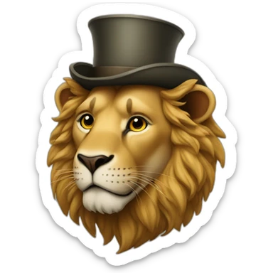 lion sherlock holmes sticker