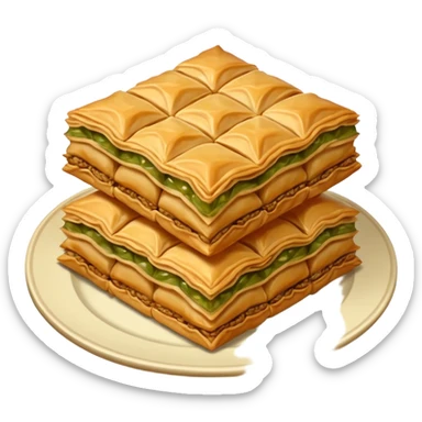 turkish dessert sticker