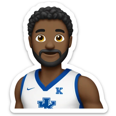 Kentucky basketball uniform sticker