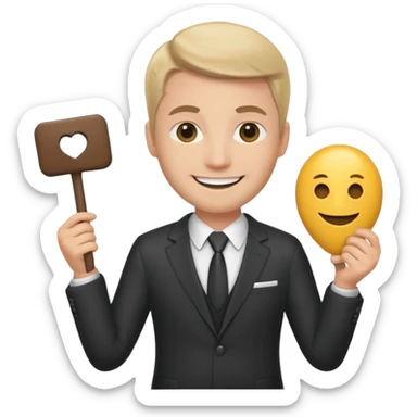 marketing agent with props

 sticker