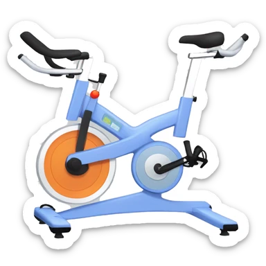 stationary bike sticker