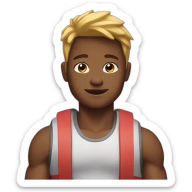 Create a gym asthetic boy sticker