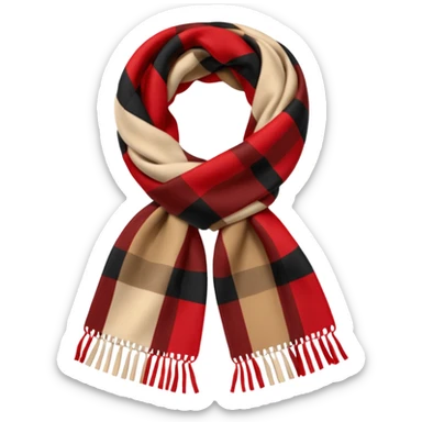 burberry scarf sticker