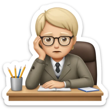 fell asleep at work sticker