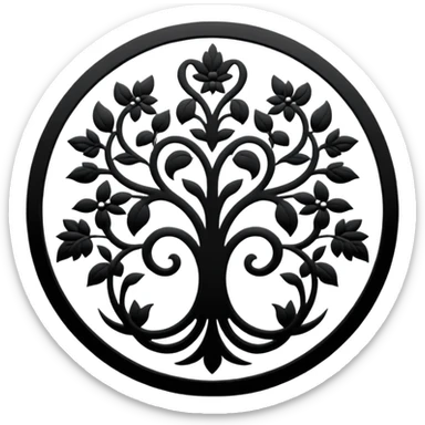 Shadow Garden organization emblem from Eminence in Shadow anime sticker