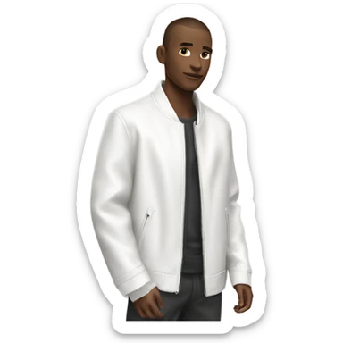 Calvin Klein jacket white sticker