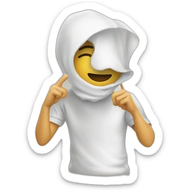 Personne qui fait un dab sticker