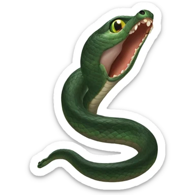 serpente nero sticker