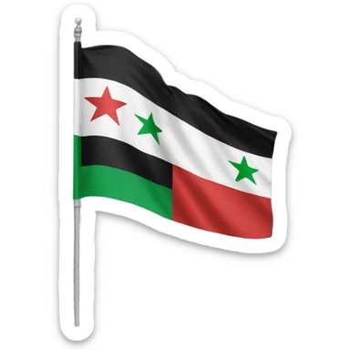 New Syrian flag sticker