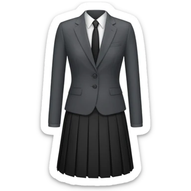 Just give me clothes only clothes like a suit and a skirt  sticker