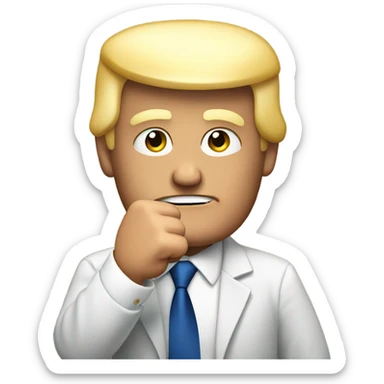 Trump holding up the fist sticker