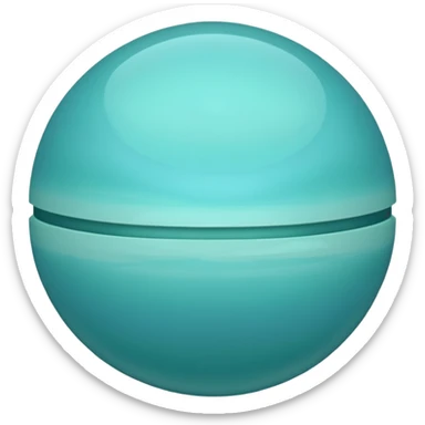 planet uranus emoji which is copayable with rings like saturn but vertical 90 you know right sticker