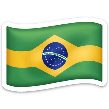 brazil flag sticker