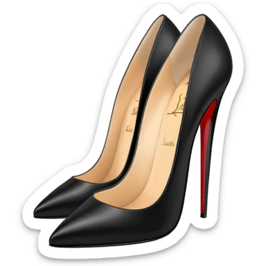 louboutin heels black sticker