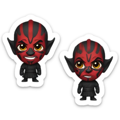 Darth Maul wears an LGBT T-shirt sticker