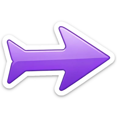 Left direction arrow purple  sticker