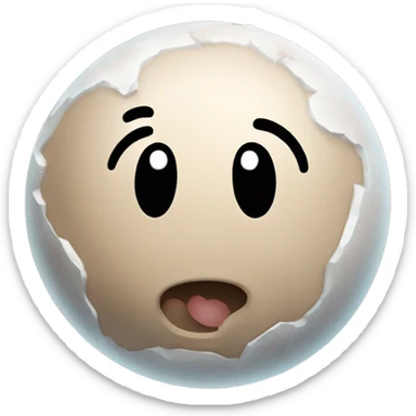 Pluto as a planet, depicted as a small, icy celestial body with a rocky surface and a heart-shaped icy region. The design should emphasize Pluto’s distinct features, such as its pale brown and white tones sticker