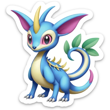 Meloetta-Sergal-Cresselia-Palkia-Stitch-Fakémon-creature-hybrid sticker