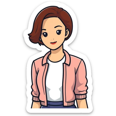 Baddie with attitude sticker