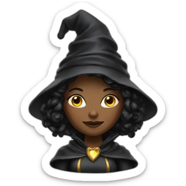 woman-wizard-power-holding-black-cat sticker