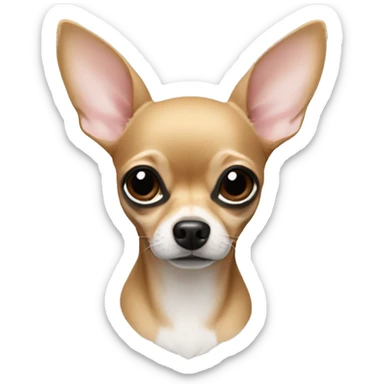 Make a deer head chihuahua in color fawn sticker