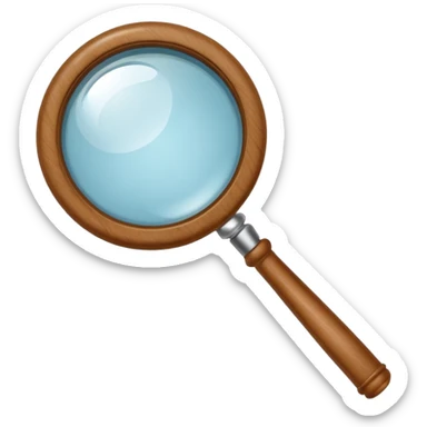 Magnifying glass emoji sticker